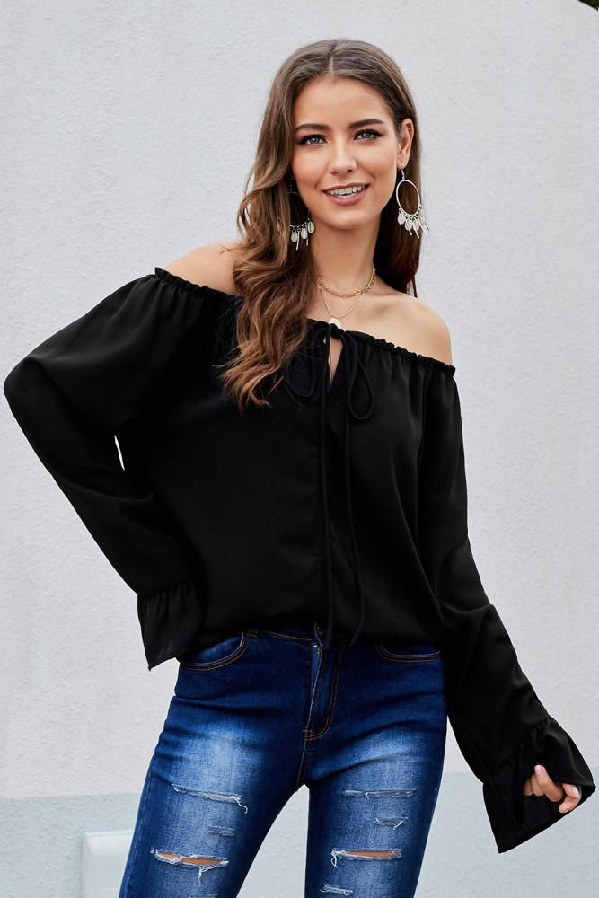 Black Classic Tale Blouse