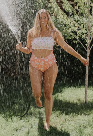 Multicolor Smocked One Piece Swimsuit