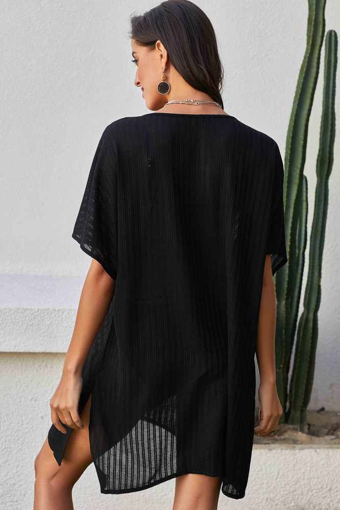 Black Fishnet Beach Dress
