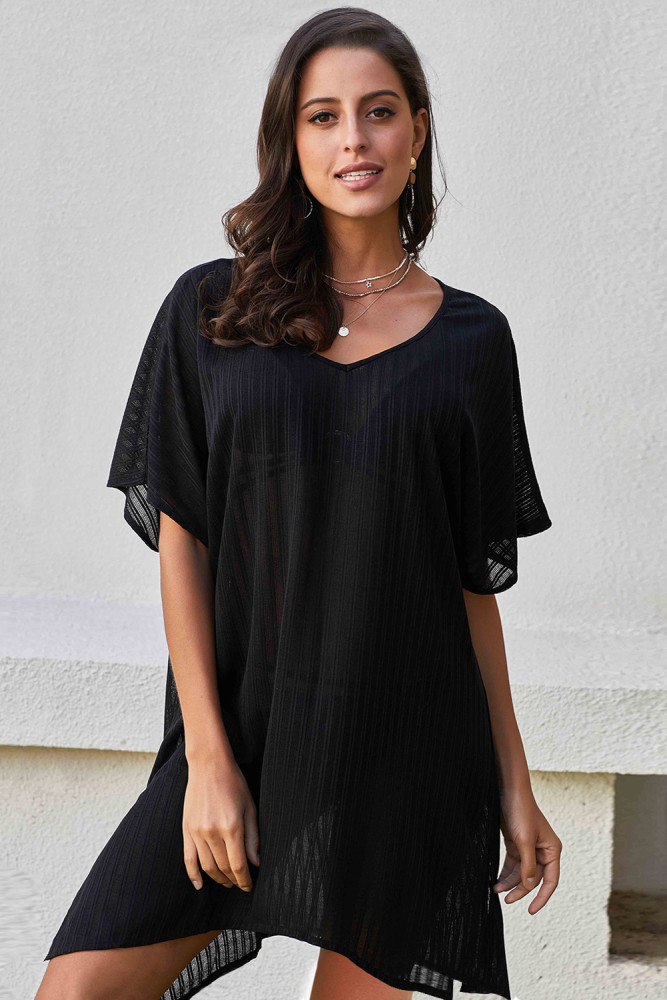 Black Fishnet Beach Dress