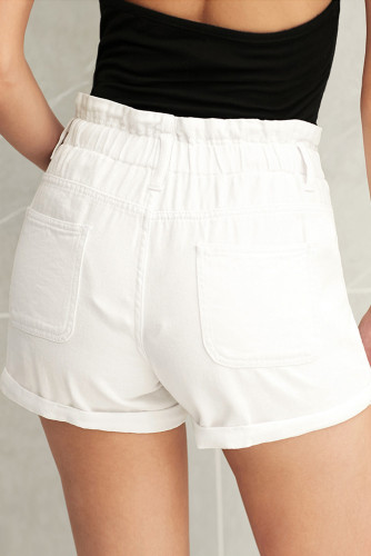 White Bloomingdale Shorts