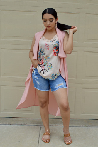 Apricot Young Love Ruffle Cami Tank