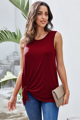 Red Knot Front Jersey Tank
