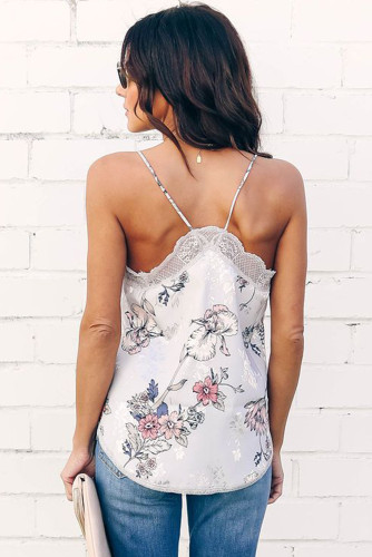 White Love Bites Lace Cami Tank