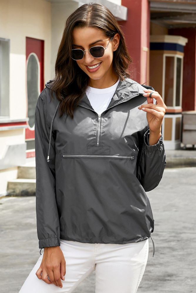 Gray Windbreak Jacket