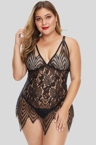 All Over Lace Chemise with Thong
