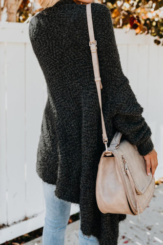 Black Winter Baggy Cardigan Coat