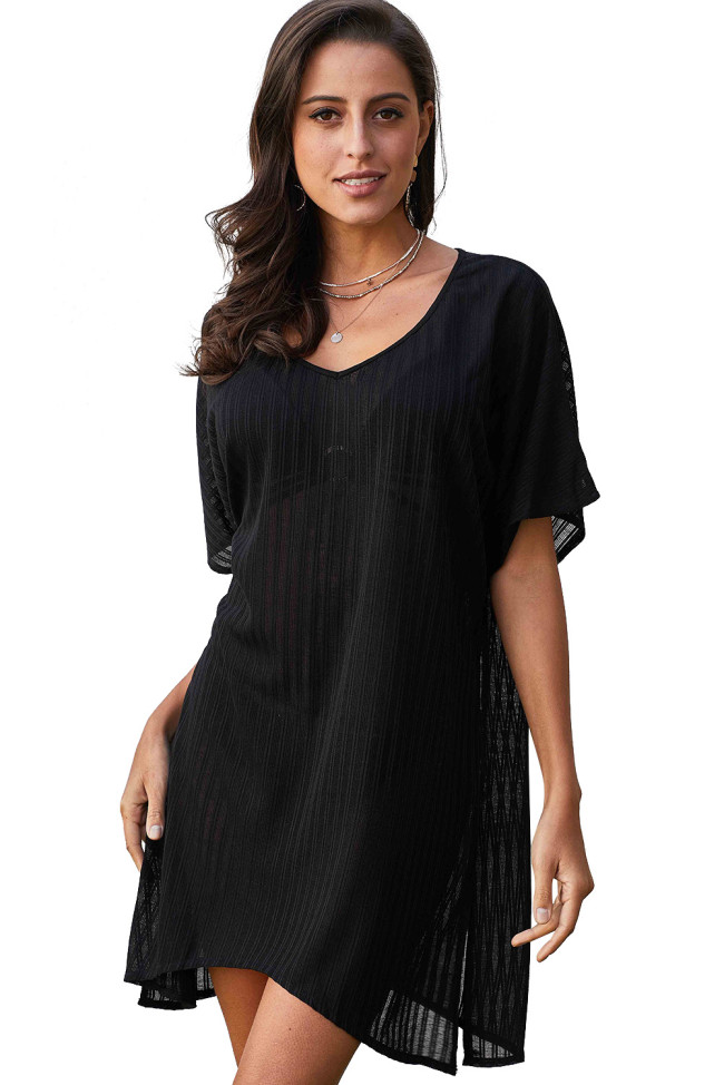 Black Fishnet Beach Dress