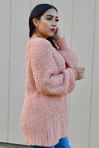 Pink Chill in The Air Sweater