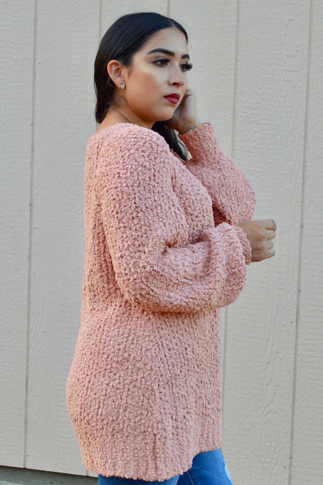 Pink Chill in The Air Sweater