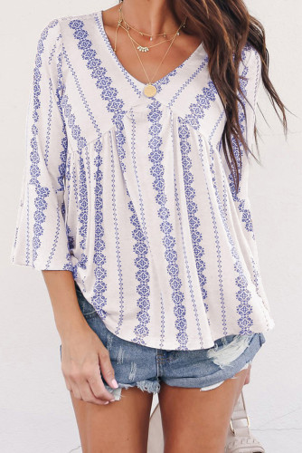 Blue Valley of The Dolls Babydoll Blouse