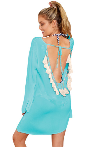 Dip In The Pool Blue Cover Up