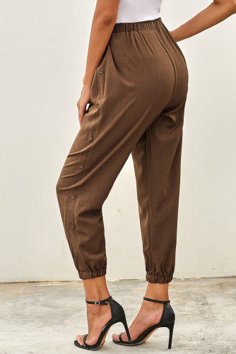 Brown On The Run Pocketed Pants