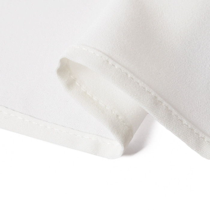 White V Cut Buttoned Tank Top