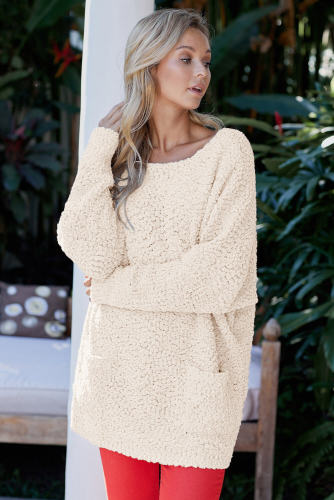 Apricot Winter Break Knit Tunic Sweater