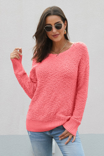 Pink Twist Back Sweater