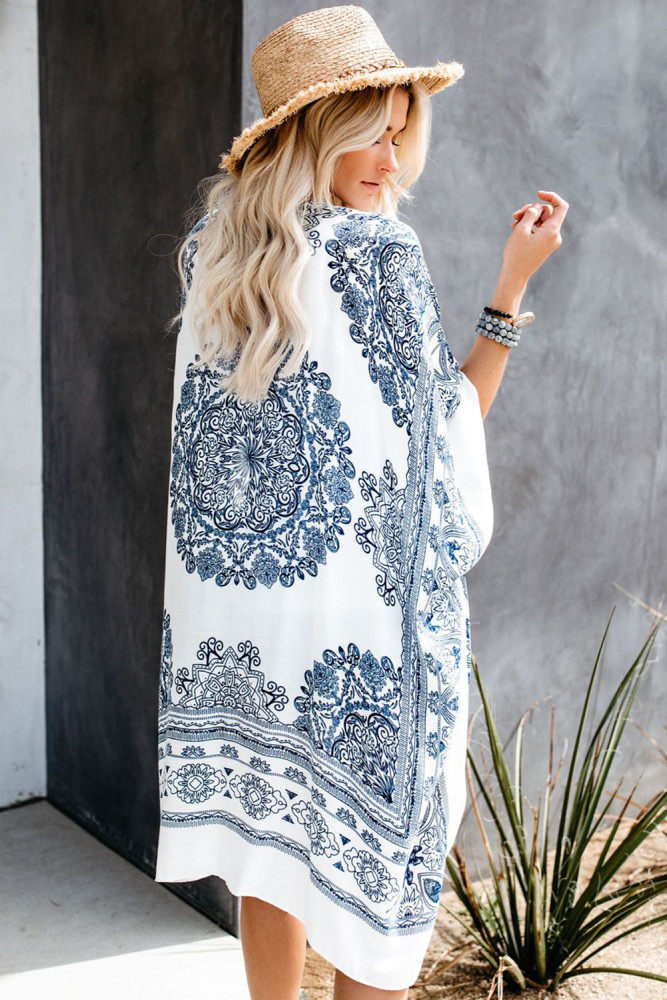 White Mandala Kimono