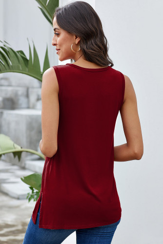 Red Knot Front Jersey Tank