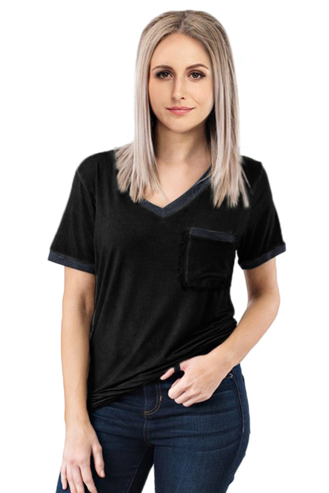 Black Pol Me Closer Top