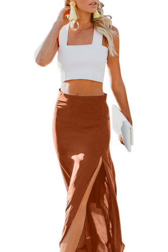Orange Drop Dead Gorgeous Maxi Skirt
