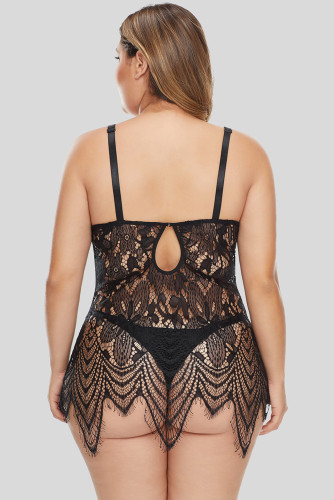 All Over Lace Chemise with Thong