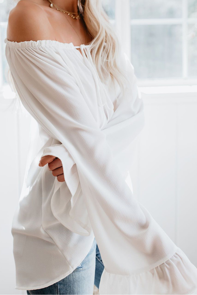 White Classic Tale Blouse