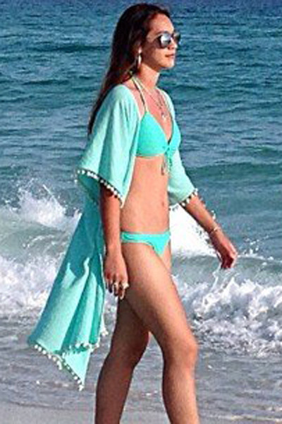 Sky Blue Pom Pom Kimono Beach Cover up