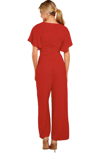 Enjoy This More Red Jumpsuit
