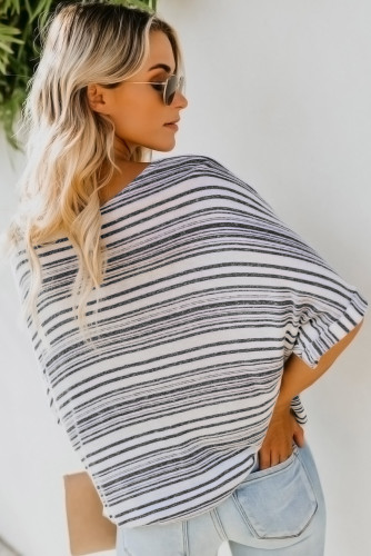 Black Estate Knit Twist Top