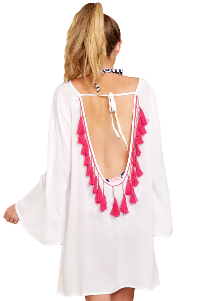 Dip In The Pool White Cover Up