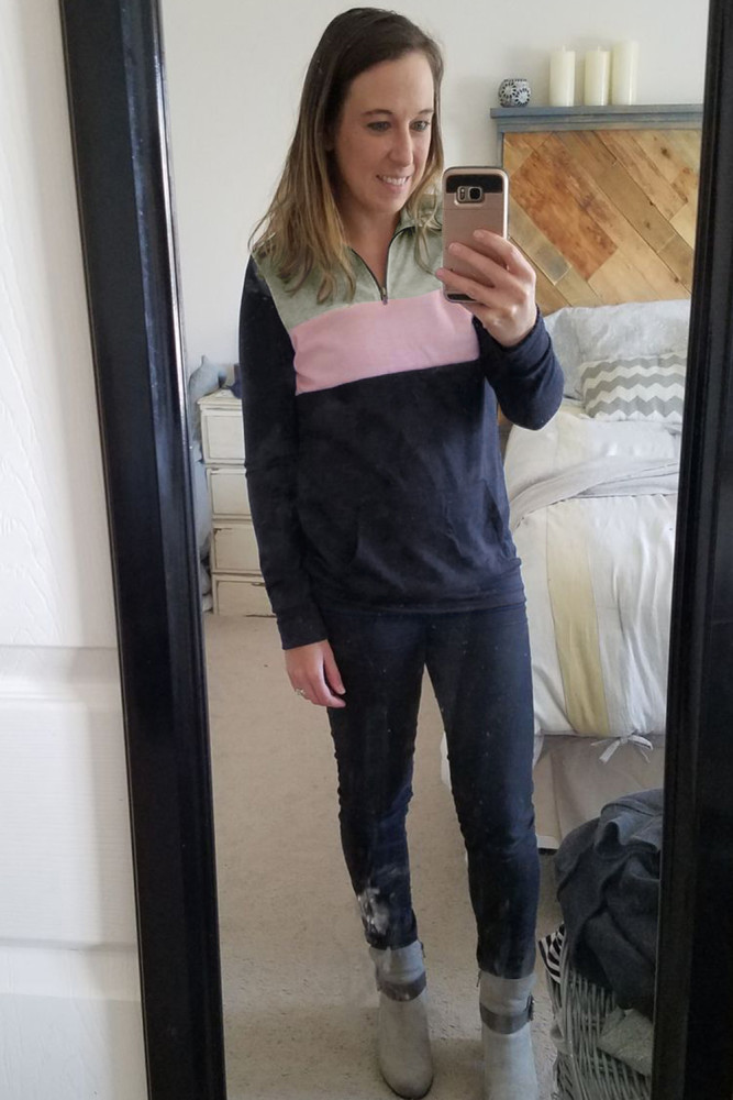 Pink On the Go Quarter Zip Pullover