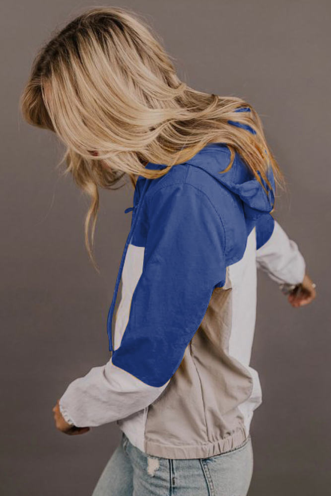 Blue Colorblock Jackson Zip Jacket