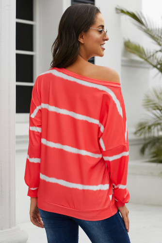 Red Tie Dye Sweatshirt