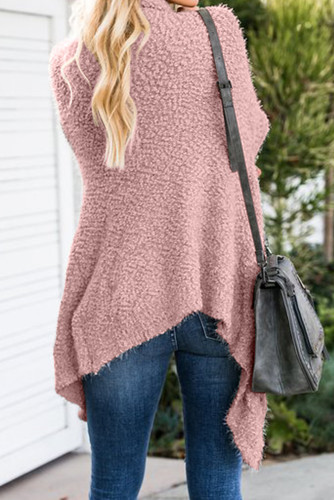 Pink Winter Baggy Cardigan Coat