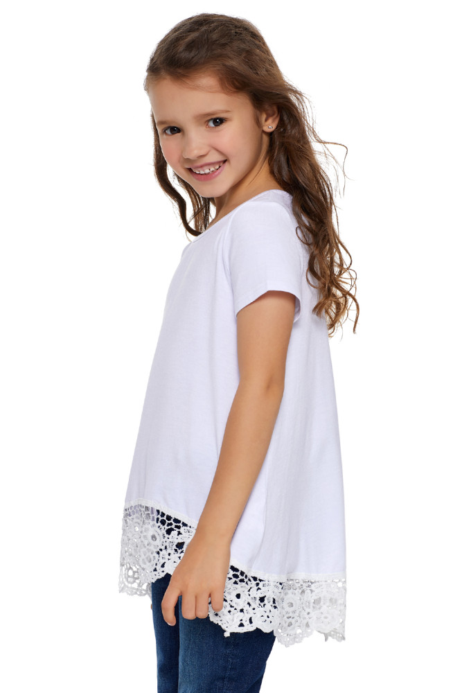 Black Girls Short-sleeved Top