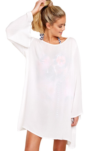 Dip In The Pool White Cover Up