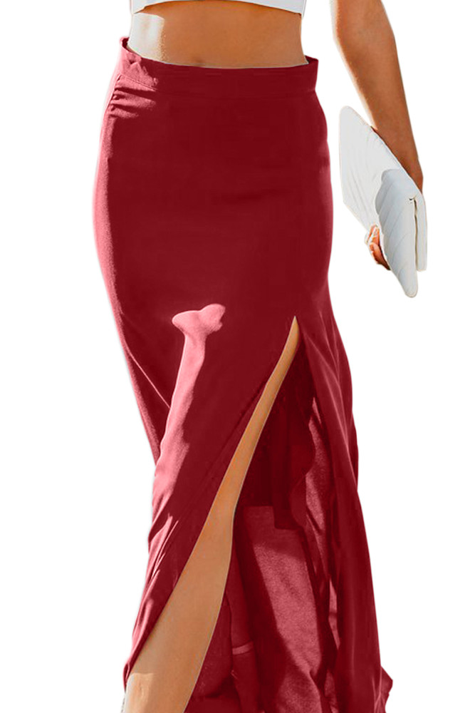 Red Drop Dead Gorgeous Maxi Skirt