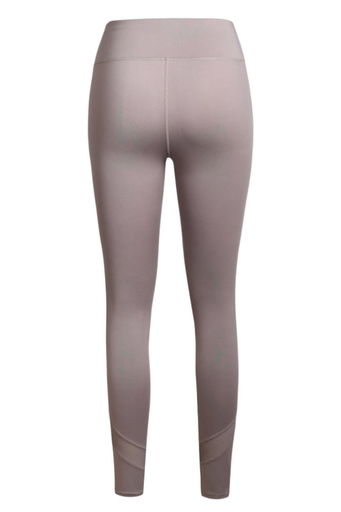 Gray High Stretch Mesh Patchwork Legging