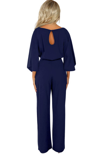 Blue Date Night Jumpsuit