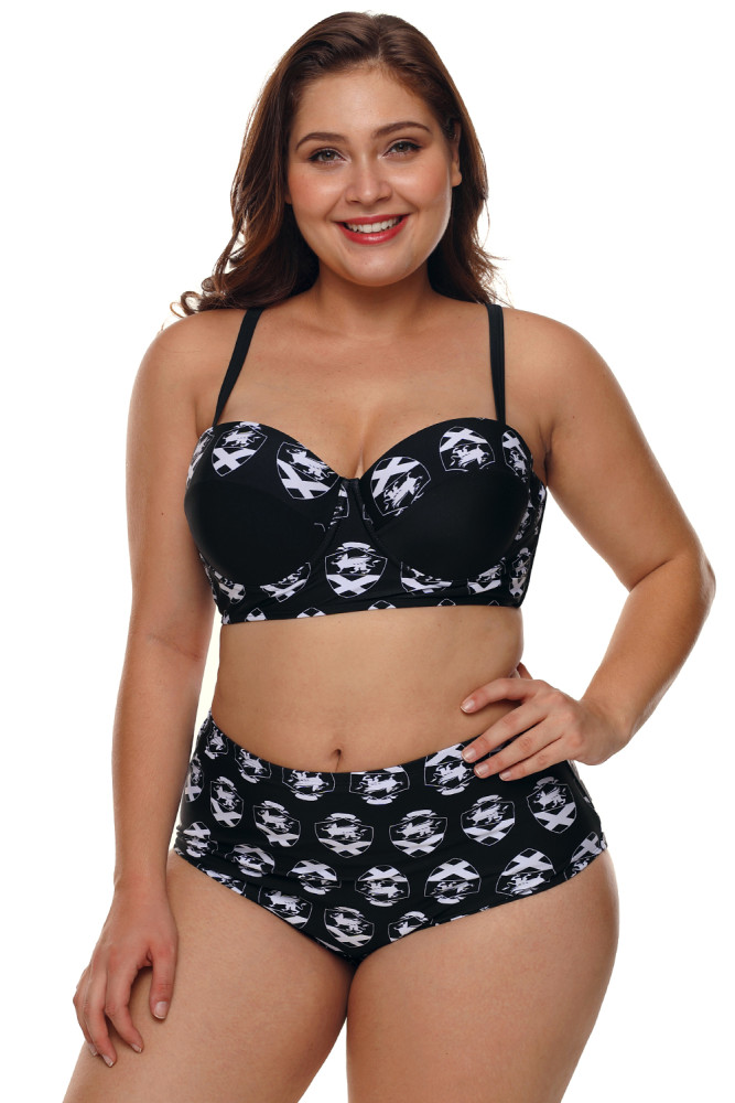 Catch Your Label Stylish Two-piece Plus Size Bathing Suit