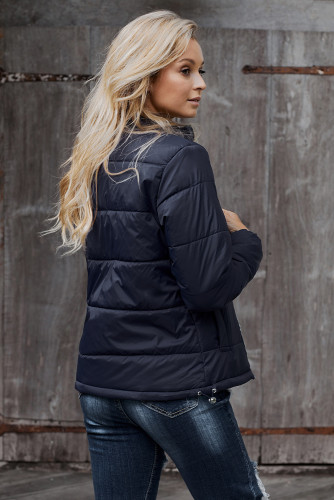 Blue Mammoth Pocketed Puffer Jacket
