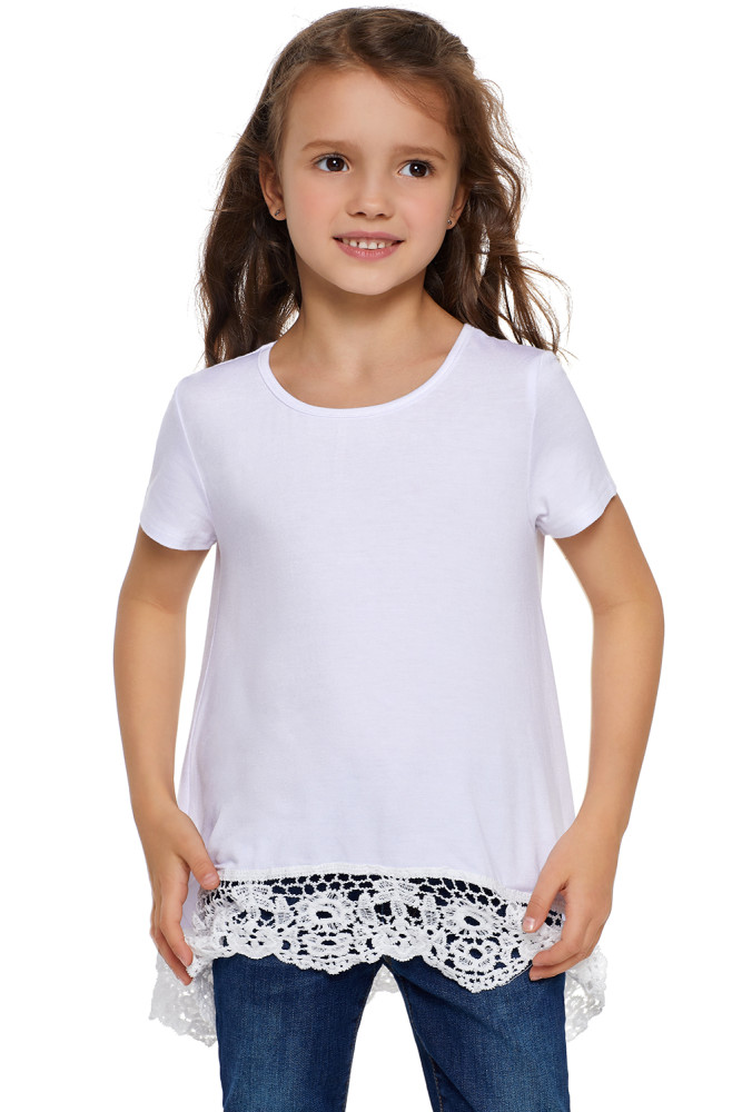 Black Girls Short-sleeved Top