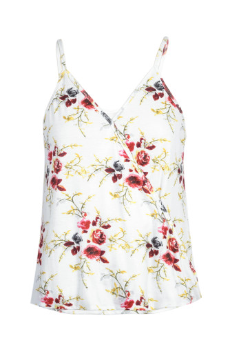 Tropical Plant Print Tank Top