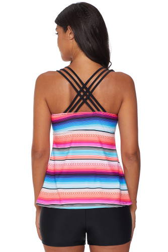 Rose Multicolor Tankini Swimwear