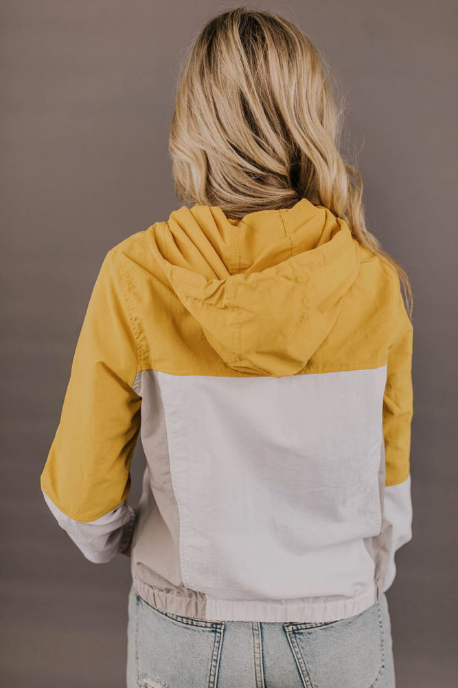 Yellow Colorblock Jackson Zip Jacket