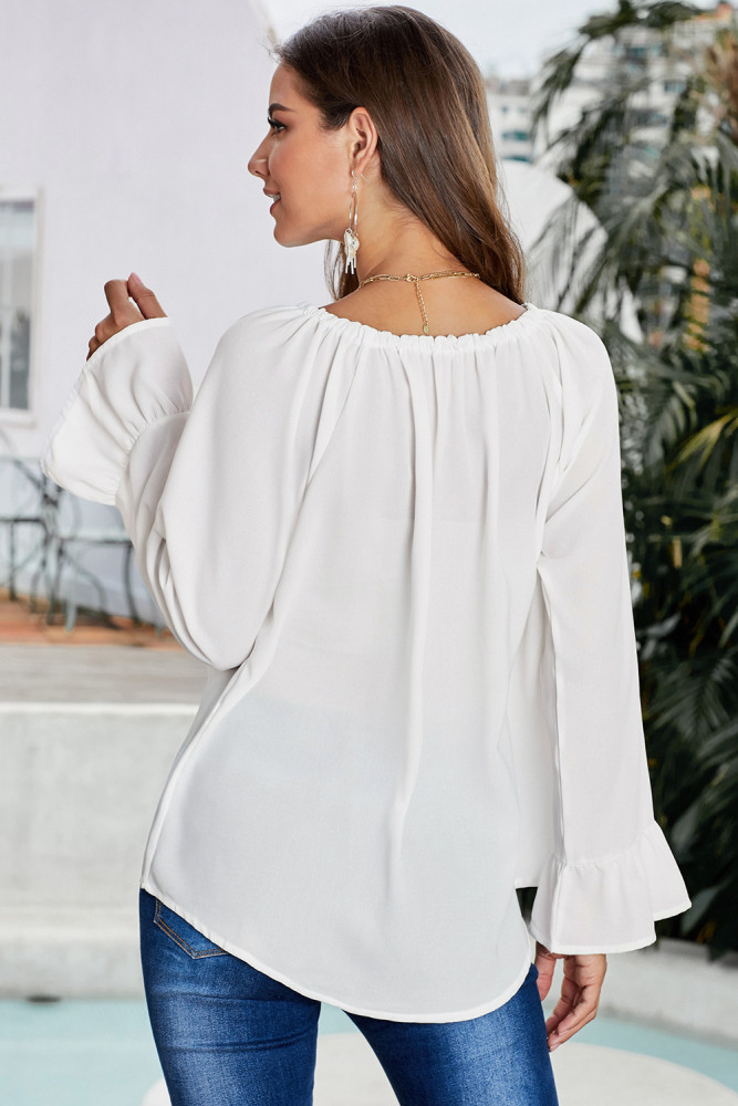 White Classic Tale Blouse