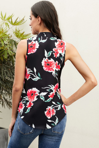 Black Printed Damsel Tank