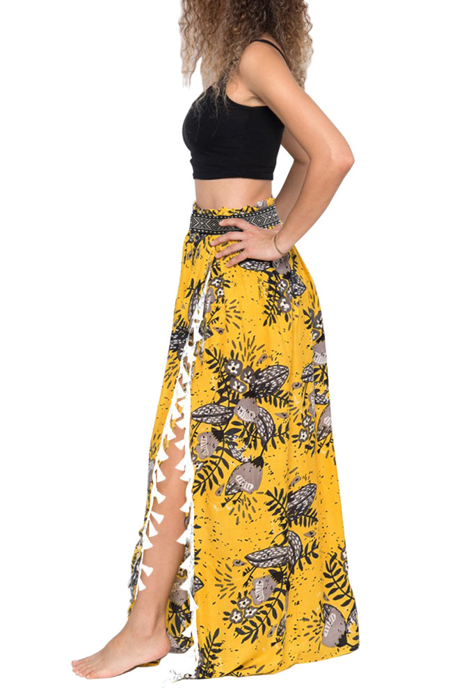 Summer Blossom Maxi Skirt