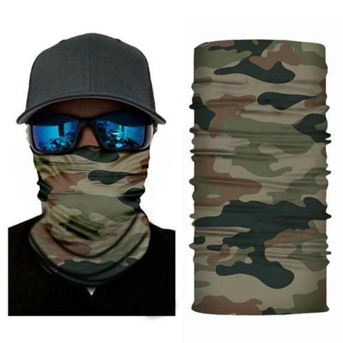 Face Shield and Neck Warmer with Dust and Sun UV Protection (Camouflage)