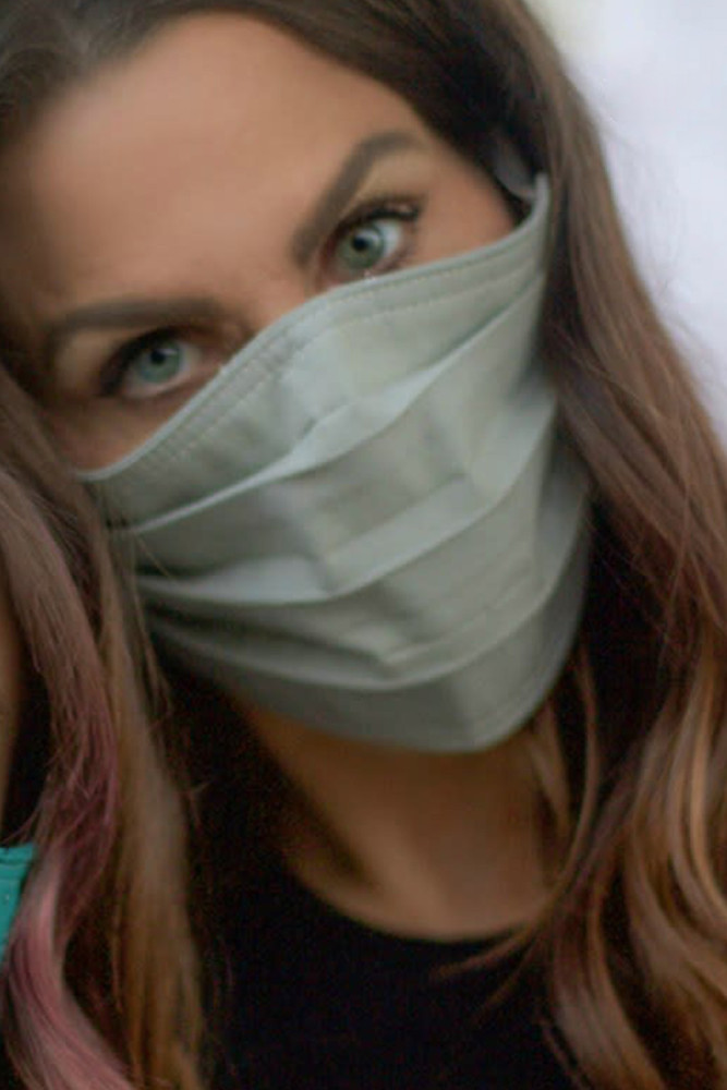 Solid Gray Protection Face Mask